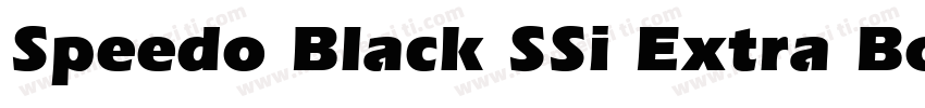 Speedo Black SSi Extra Bold字体转换